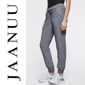 Jaanuu Women’s 5 pocket skinny essential joggers size medium slate grey